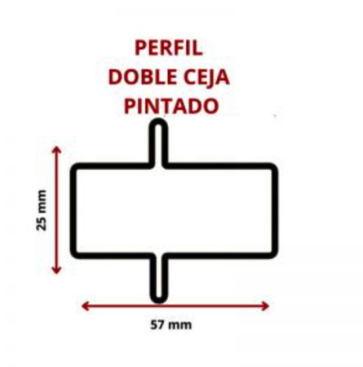PERFIL DOBLE CEJA AK127 PINT
